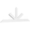 Ekena Millwork Saratoga Architectural Grade PVC Gable Bracket, 108"W x 36"H x 2"D x 6"F, 8/12 Pitch GBP108X36X0206SAR00 - alternate 1